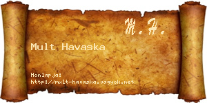 Mult Havaska névjegykártya